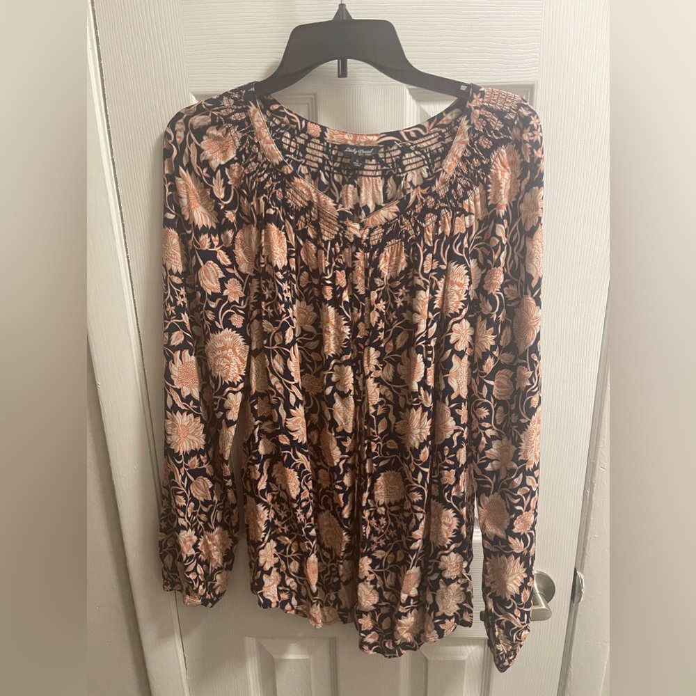 🌟HOST PICK🌟 Lucky Brand floral long sleeved tunic Sz L
